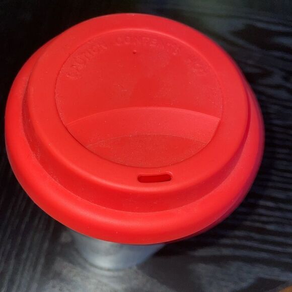 Eccolo Xmas Christmas Ceramic silicone cover hot coffee travel mug thermal - Picture 4 of 7